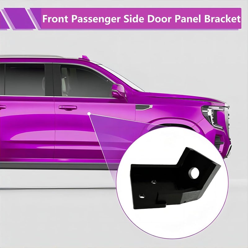 Zyklonix Door Handle Panel Bracket Front and Rear Right Passenger Side, for 2002-2009 GMC Envoy Ascender 2003-2008 Saab 9-7x 2005-2009 (Passenger 1 Pair) - Image 5